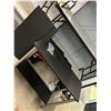 Image 1 : Modern Black and Metal Entertainment Stand TV Table Shelving Unit