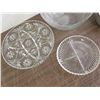 Image 3 : Lot of Glass Serving Ware Glass Chip N Dip Bowl, Picture Frame Coaster, Divided Tray, Tray, Dish