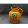Image 1 : Vintage Orange German Pottery Pot with Handle 384/21