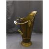 Image 1 : Made in Holland Coal Pail, Bucket, Skuttle with Ceramic Handle, Brass