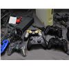Image 2 : Lot of Xbox and Playstation Controllers, Headphines, Cables, Xbox 360 Console, Power, Video, etc