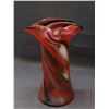 Image 5 : Art Glass Blown Glass Pitcher 10" Red Multicolor
