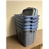 Image 1 : Lot of 5 Rubbermaid Storage Totes w lids