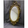 Image 1 : Vintage 1970 Dart Ornate Gold Tone MCM Wall Mirror *has issues* Oval