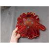 Image 5 : Maple Leaf Art Glass Blown Glass Dish 9"
