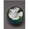 Image 4 : Art Glass Blown Glass Paperweight Floral Center