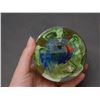 Image 5 : Art Glass Blown Glass Paperweight Floral Center