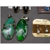 Image 2 : 6 Pairs of Sterling Earrings Assorted Styles and Pendant