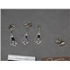 Image 4 : 6 Pairs of Sterling Earrings Assorted Styles and Pendant