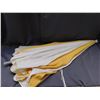 Image 1 : Patio Table Umbrella Yellow and White 4ft