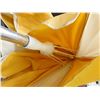 Image 2 : Patio Table Umbrella Yellow and White 4ft