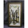 Image 1 : Artist Signed Italian Street View Watercolour Painting