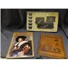 Image 1 : Lot of 3 Lacquer Ware Tray Set, Paperback Gallery of Masterpieces and Wooden Wall Prayer Plaque