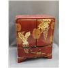 Image 3 : Lacquered Asian Style Jewelry Box and 2 Ceramic Wall Hanging 3D Decorations