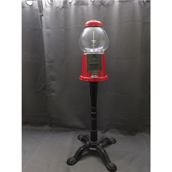 Continental Red Gumball Machine 3ft Tall