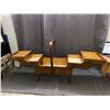 Image 2 : Wooden Sewing Basket Fold Out Craft Storage