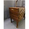 Image 6 : Wooden Sewing Basket Fold Out Craft Storage