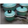 Image 2 : 6pcs Vintage Club Aluminum Pots 4pcs Set with Lids and 2 Pans