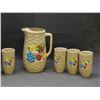Image 3 : Japan Basket Weave China Tea / Coffee Pot with 6 Cups (missing lid)