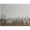 Image 1 : Large Lot 31pcs of Fine Lead Crystal Glass Ware Bar Ware Wine, Highball, Cocktail