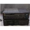 Image 1 : Yamaha Natural Sound Cassette Deck XK150z and Yamaha Natural Sound Receiver RX-500U as is.