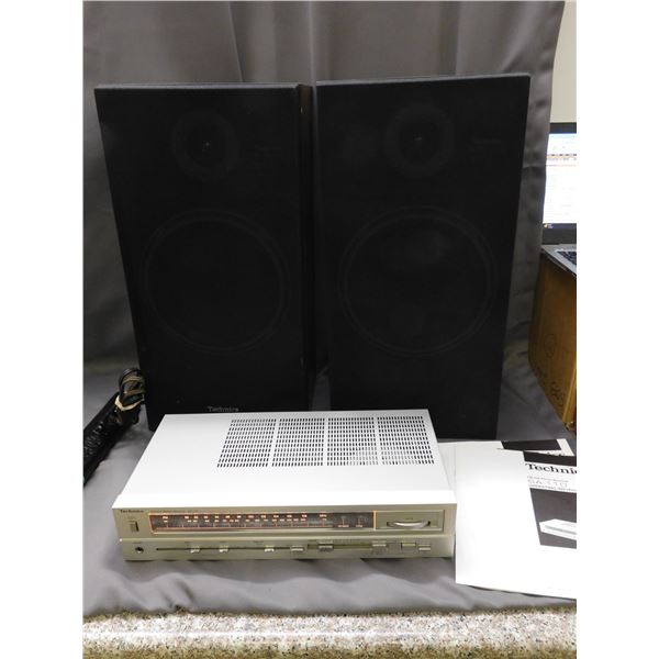 Technics SA110 Stereo Receiver with Technics SL31 Speakers.