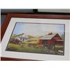 Image 2 : Lot of 5 Framed Artwork Landscape Scenery