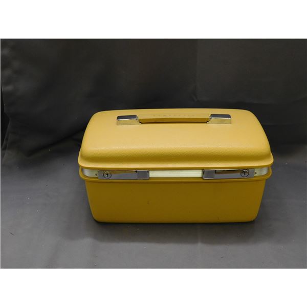 Samsonite Hard Shell Yellow Travel Cosmetics Case