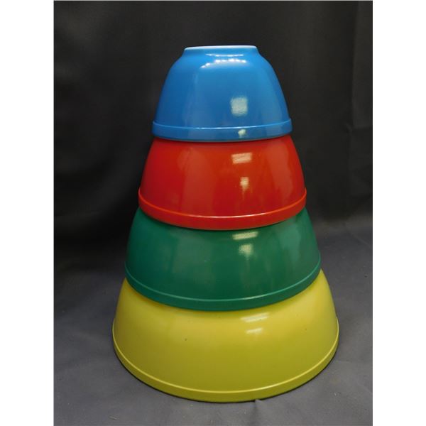 Pyrex Primary Colours Set of 4 Mixing Bowls