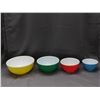 Image 2 : Pyrex Primary Colours Set of 4 Mixing Bowls