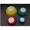 Image 3 : Pyrex Primary Colours Set of 4 Mixing Bowls