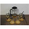 Image 1 : Bodum Coffee Press with 4 Cups, Cream and Sugar, Cork Coasters