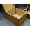 Image 4 : Lot of 3 Vintage Wooden Index Card Box, Milking Stool and Wooden Tray
