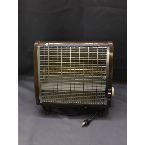 Black & Decker 750/1500 Watts with Fan Space Heater