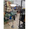 Image 1 : Chrome Floor Torchiere Lamp Works