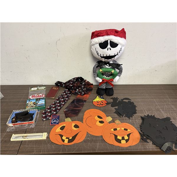 END OF THE RUN Jack Skellington, paper decorations, Patch,