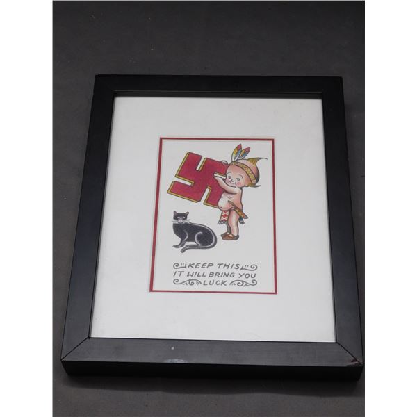 "Keep This It Will Bring You Luck" Tattoo Artist Framed Art