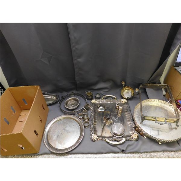 Lot of Silverplate Serving Items