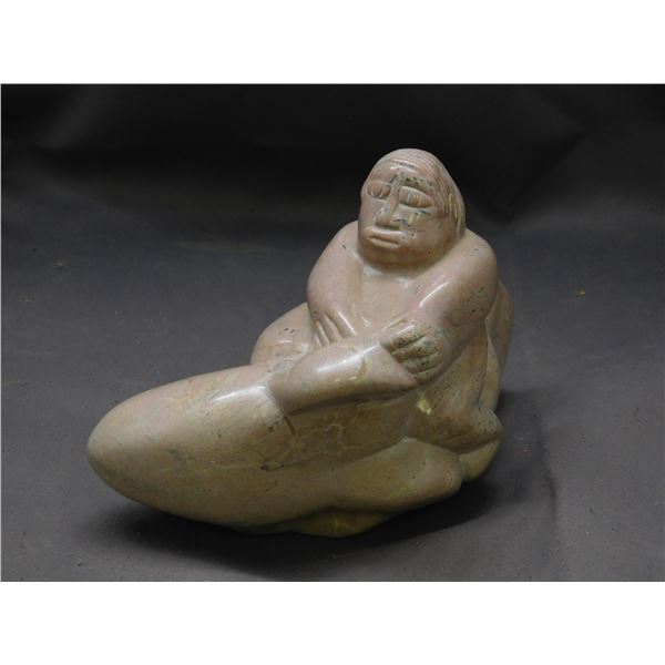 Robert McKenny 1998 Indigenous Stone Carving Carved Figurine