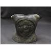 Image 3 : Ivujivik Hand Made Inuit Carved Soapstone Stone Sculpture Figurine 7" Two Faced Person