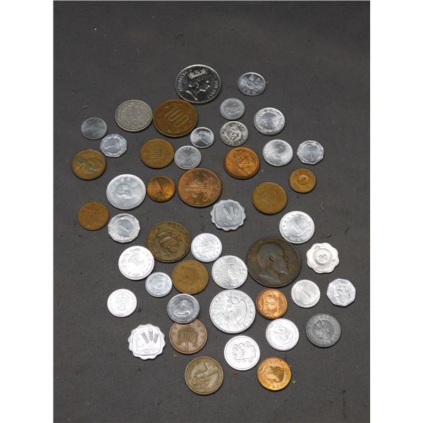 45+ World Coins, 1907-1970’s, Many Countries Austria, GB, Chili, Fiji, UK, Liberia, etc