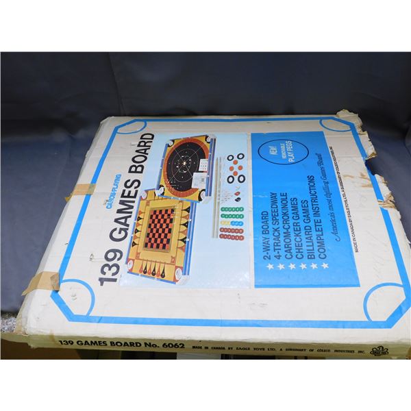 Carom Playing 139 Game Board Vintage Eagle Toys LTD