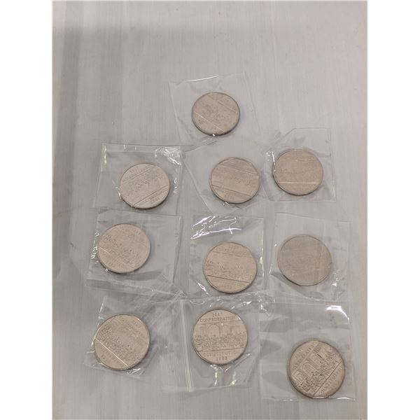 10 Uncirculated Constitution 1867-1982 Dollars