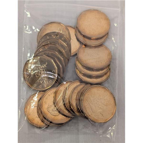 24 Olympic Flames 2004 Uncirculated Loonies