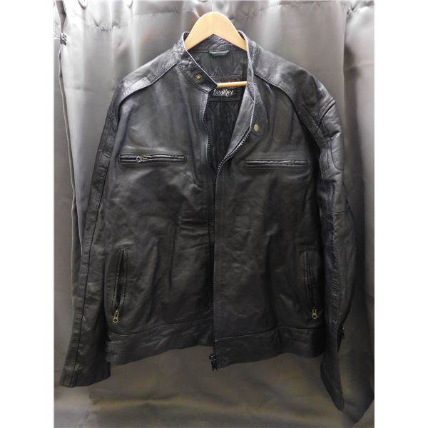 Real Leather Black Mens Leather Jacket Harley Davidson