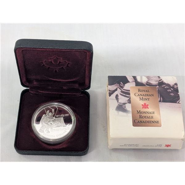 1997 RCM Sterling Silver Dollar Canada USSR Hockey