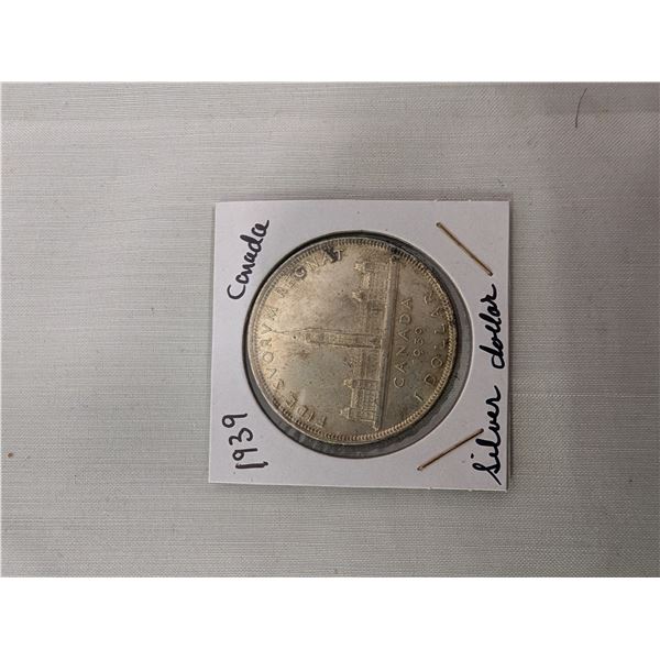 Canada 1939 Silver Dollar Royal Visit to Canada