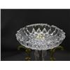 Image 4 : Marble, Brass and Crystal / Glass Ornate Vintage Tabletop Ashtray 9"