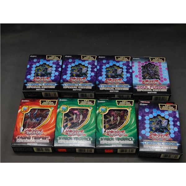 Lot of 8 Yu-Gi-Oh! TCG Special Edition Booster Pack Boxes Assorted Series NOS