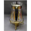 Image 4 : Pyrex 8 cup Vintage MCM Gold Star / Diamond Pattern Coffee Carafe Glass Pot  wCandle Warming Stand
